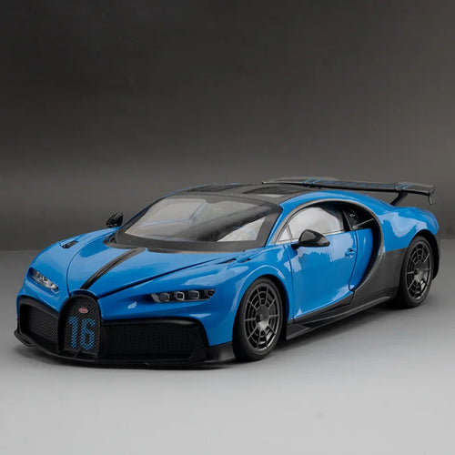 1:18 Bugatti Chiron Supercar Diecast Alloy Model Car with Sound & Light – Kids Toy