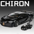 1:18 Bugatti Chiron Supercar Diecast Alloy Model Car with Sound & Light – Kids Toy