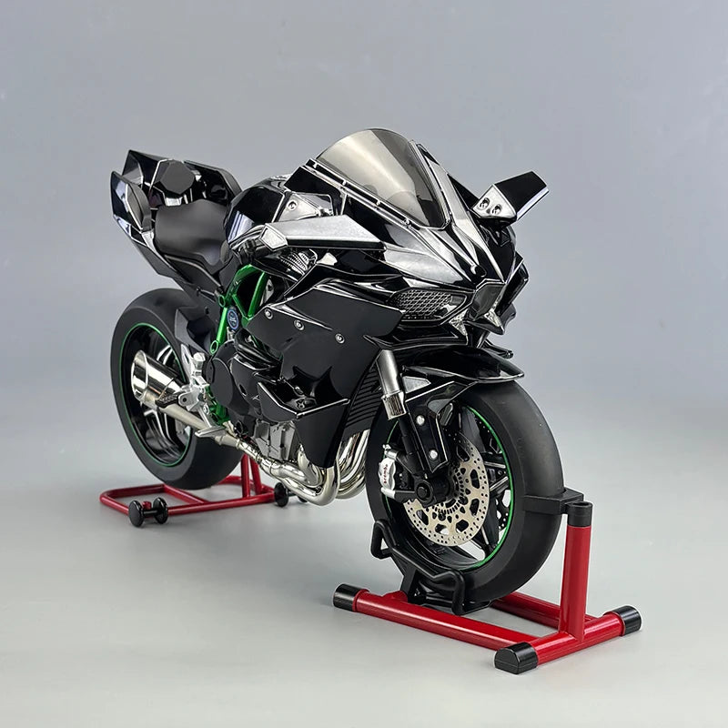 1:6 Kawasaki Ninja H2R Diecast Motorcycle Model with Sound & Light – Racing Collection Gift